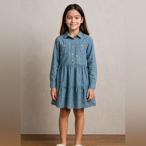 Polo by Ralph Lauren Light Blue Kids Dress sz 12